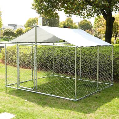 Arielle 4 dog galvanized steel yard kennel best sale